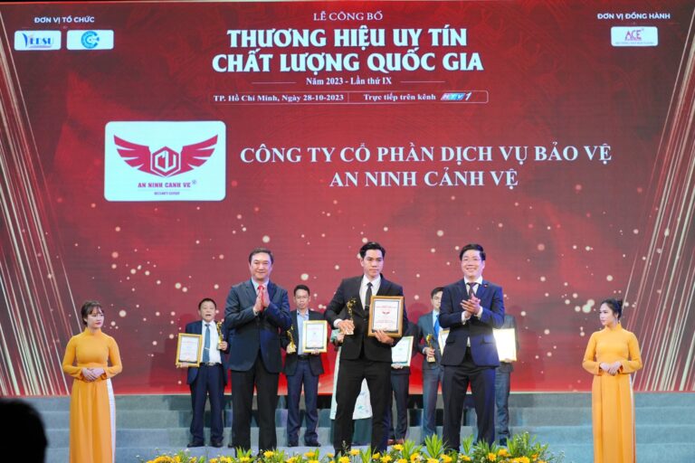 TỔNG CÔNG TY CỔ PHẦN DỊCH VỤ BẢO VỆ AN NINH CẢNH VỆ NHẬN GIẢI THƯỞNG “TOP 10 – THƯƠNG HIỆU UY TÍN CHẤT LƯỢNG QUỐC GIA 2023”